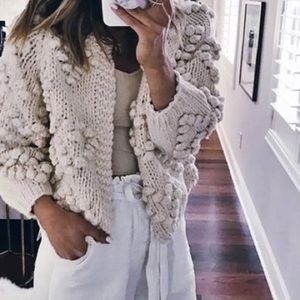 Chicwish heart knit chunky sweater size s/m